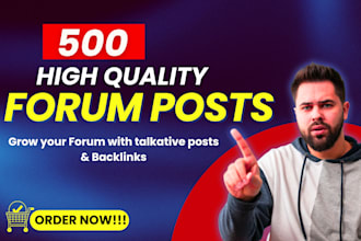do 500 posts on your requested forum