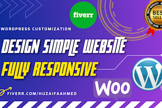 design a simple and stunning website for you