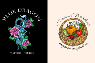do an elegant, minimalist, line art logo design