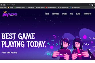 create dazzling gaming website