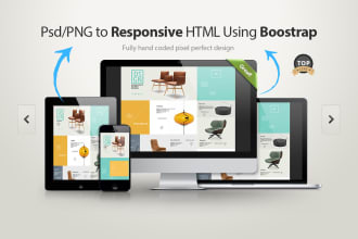 convert PSD, xd, sketch to HTML using bootstrap, tailwind, custom