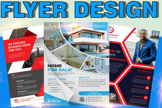 do real estate or business flyer design job hiring corporate flyer
