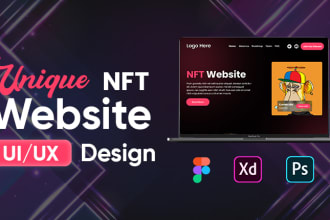 design a unique nft website for the nft marketplace