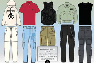 create factory support fashion tech pack designs