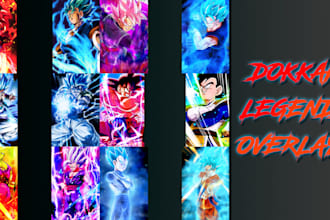 make overlays for dokkan battle and legends videos