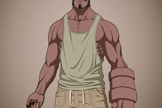 draw any superhero character for you
