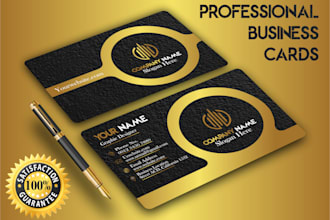 design professional business card and visiting card