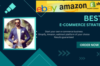 start a dropshipping business  in amazon, shopify and walmart