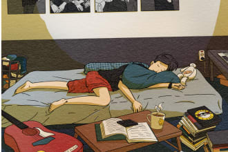 do vintage retro illustration for poster, album cover, etc