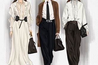 draw a fashion illustration for your brand