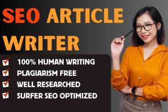 be your SEO article writer or blog post writer