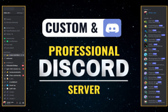 setup a new custom discord server for your community