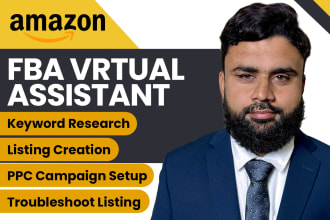 be your amazon seller central fba virtual assistant expert PPC VA
