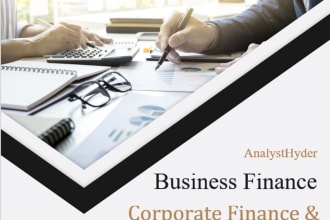 be your corporate, business finance and financial management tutor