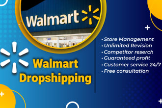 do walmart dropshipping store management and wfs VA