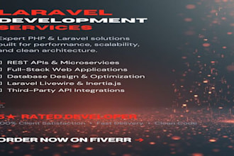 create or fix PHP laravel application