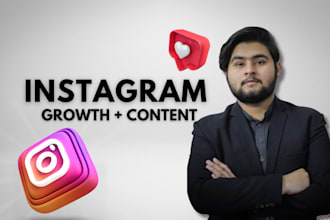 be your instagram organic growth manager and content creator