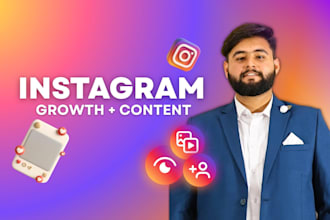 be your instagram organic growth manager and content creator