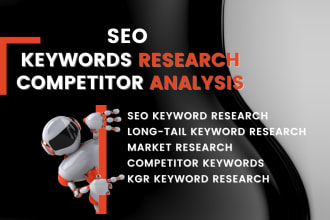 do market research competitor analysis and seo keyword research