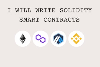 write custom solidity smart contracts