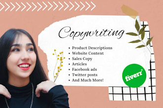 do amazing website and sales copywriting