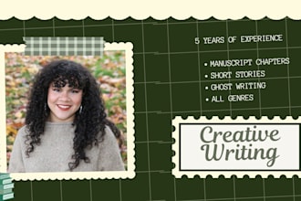 write or ghostwrite your fiction project