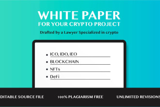 draft a legally compliant well researched white paper