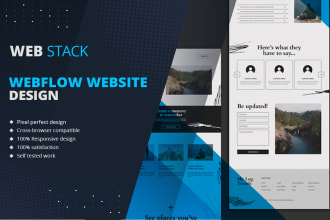 design webflow website, figma to webflow, webflow expert