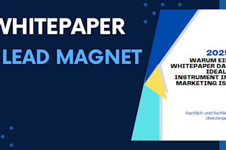 write a lead magnet or whitepaper in german