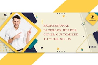 design a unique facebook header cover, social media header banner