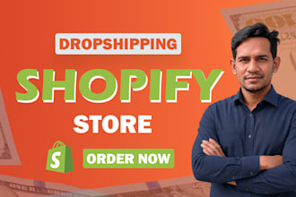 design or redesign shopify store, build shopify website, dropshipping store