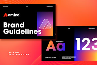 design the trendy logo with brand identity kit