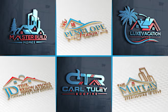 create luxury, real estate, property, construction, realtor business logo