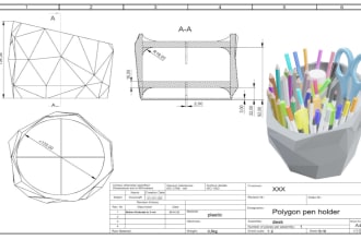 design 3d cad models, technical drawings and assemblies