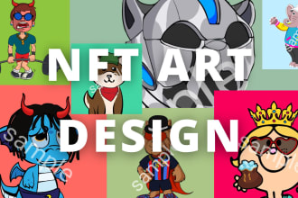 design nft art and traits with collections in illustrator