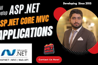 develop asp net core mvc web applications and apis
