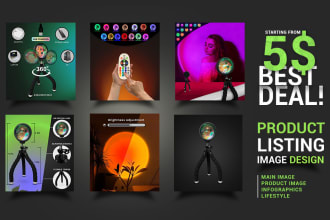 design amazon product image editing, infographics, lifestyle
