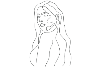 create a vector line art illustration, line drawing of any image