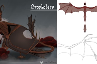create any kind of dragons you like in my own style