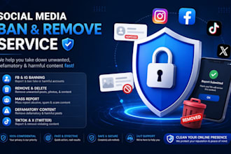 fb ig banning mass report,remove defamatory post takedown content,delete tiktok