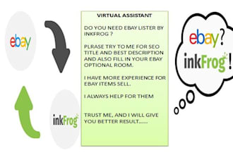 do ebay list by use inkfrog apps