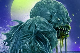 sketch horror creatures,monster and dark character