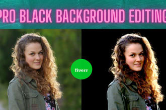 edit your photos into black background change as pro photo