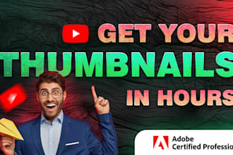design attractive youtube video thumbnail