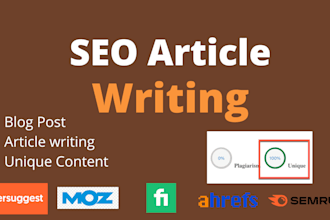 write SEO article and blog