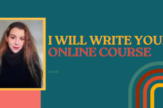 write your online course