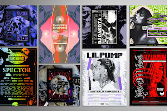 design you professional gig or event posters