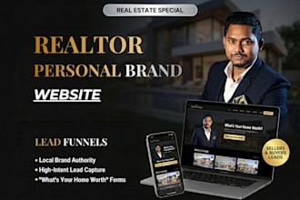 build a realtor personal brand website for real estate leads