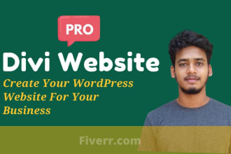 create responsive wordpress website using divi theme