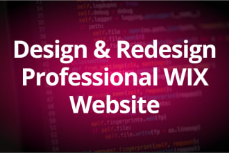 wix website design redesign wix website or ecommerce store